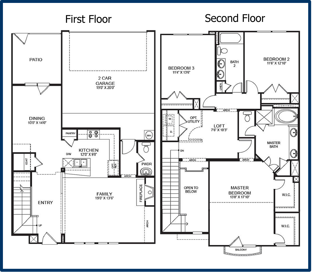 Two Story Floor Plans 18 Photo Gallery - House Plans